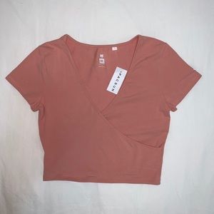 PINK PACSUN WRAP TOP